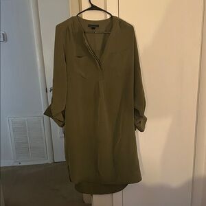 Attention Olive Green Tunic Top